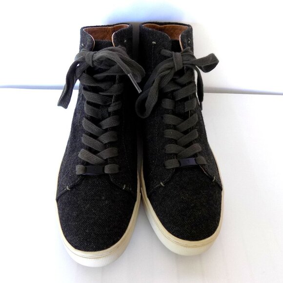 Frye Ivy High Top Sneakers Size 9 Olive - Picture 5 of 10